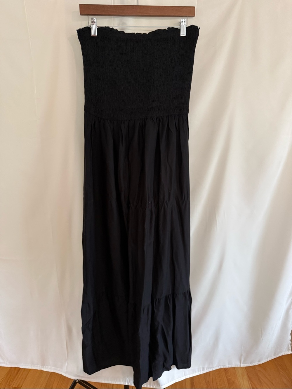 Black Strapless Maxi Dress - Classic Women's Dress